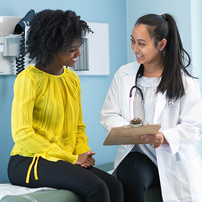 Patient and Doctor having a chat