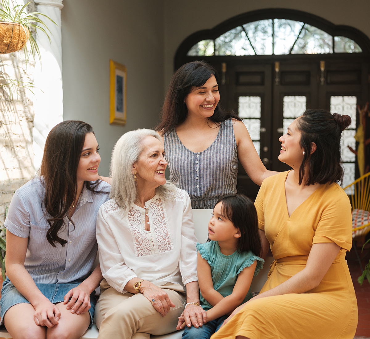 Group of women that represents different generations